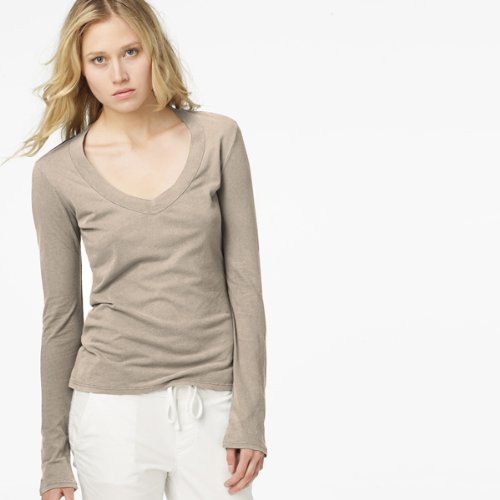 (ジェームスパース)JAMES PERSE 長袖 Vネック カジュアル Tシャツ 05.パーミス【WMJ3931】