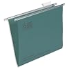 5 Star Office Suspension File Manilla Heavyweight with Tabs and Inserts Foolscap Green [Pack 50]