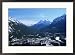 Aerial View of the Banff, Banff National Park, Canada Framed Photographic Poster Print by Troy & Mary Parlee, 29x21