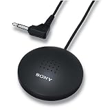 Sony ECM-F8 Electret Condenser Omni-directional Flat Tabletop Microphone For Conference Meeting Recording or Phone Conferencing with Boundary Effect Design - For all Digital or Analog Recording Devices