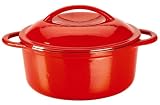 Color Cast 26256 2-in-1 2.6-Quart Round Roaster/Casserole with a Special Self Basting Lid, Creamy In