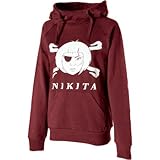 IMAGE OF Nikita Crossbones Pullover Sweatshirt - Women's Volcanic Red, XS