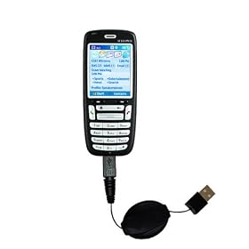 Retractable USB Cable for the Audiovox SMT 5600 with Power Hot Sync and Charge... by Gomadic for the Audiovox SMT 5600