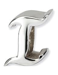 Reflection Beads Silver Letter I Script Alphabet Bead