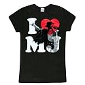 MICHAEL JACKSON - I HEART MJ LADIES T-SHIRT