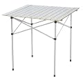 L.A. Trekking Camping-Tisch Faltbarer (Alu), silber, 140 x 70 x 70 cm