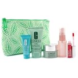 Travel Set: Scrub 50ml + Moisture Surge Spray 30ml + Superdefense Cream 15ml + Turnaround Renewer 15