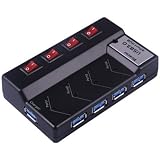 USB 3.0 Green HUB 4 port (with 5V 4A power supply) Individual switches save power money and our planet (Exclusively Sold by Jonaca)