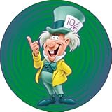 Alice in Wonderland Mad Hatter Button