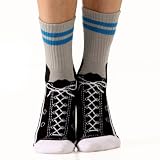 Hightop Sneaker Non-Skid Slipper Socks by Foot Traffic [Apparel]