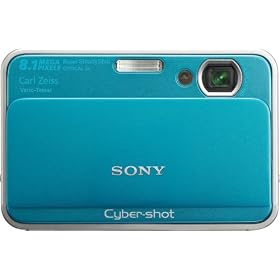 Sony Cybershot DSC-T2 8MP Digital Camera with 3x Optical Zoom (Blue)