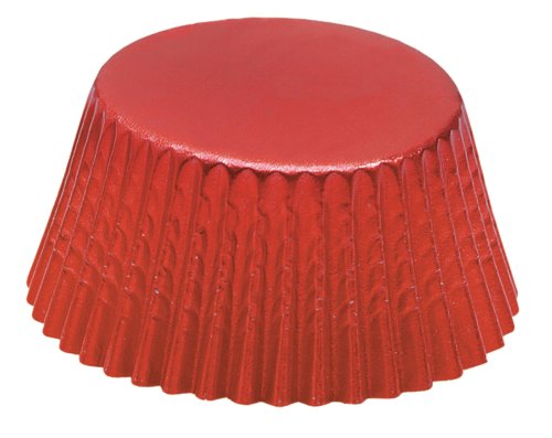 Fox Run Red Foil Mini Bake Cups, 48 Cups