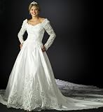 Wedding Dress Gown - White Bridal Gown, Informal Bridal Gown, Ball gown by Sean Collection (B8013) White