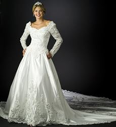 Wedding Dress Gown - White Bridal Gown, Informal Bridal Gown, Ball gown by Sean Collection (B8013) White