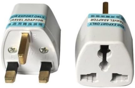 Hot 2x Portable US-AU-EU-Europe to UK Power Socket Plug Adapter Travel Converter