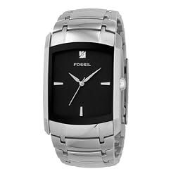 Fossil Men's FS4156 Stainless Steel Bracelet Black Analog Dial Watch