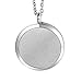 HOUSWEETY Aromatherapy Essential Oil Diffuser Necklace-Stainless Steel Locket Pendant,11 Refill Pads (Non-Engraving)