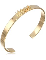 Jules Smith Yellow Gold Zodiac Cuff Bracelet, 2.5"