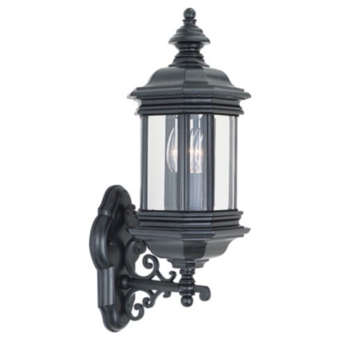 Sea Gull Lighting 8838-12 Two Light Outdoor Wall Fixture, Black