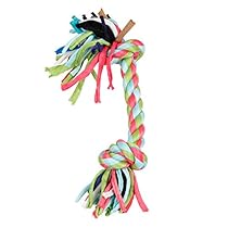 ALEKO&reg; PT04 Puppy Dog Chew Toy Chewing Rope with Knots and Playful Strings, Multicolored
