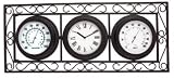 Iron Scroll Wall Clock and Gauges