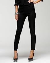 Skinny Silk Detail Twill Pants