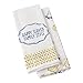 Hallmark Home Decorative Cotton Kitchen Tea Towels (Set of 2) Family Style Perfect for Any Kitchen