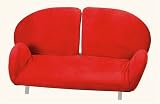 Adesso Flomo Love Seat, Red Adesso Flomo Love Seat, Red