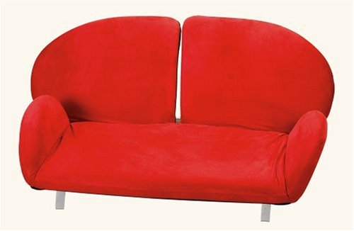 Adesso Flomo Love Seat, FL7701-08 Red