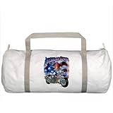 IMAGE OF Gym Bag American Steel Eagle US Flag and Motorcycle