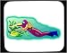 Mouse Pad with green, diver, manta, ray Image