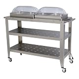 Broil King WBC-4RT Grand Size Buffet Carts with Roll-Top Lids