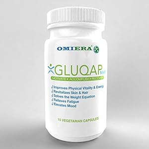 Omiera Labs Gluqap MAR Glutathione, Resveratrol, Coenzyme Q-10 Anti-Aging Supplement To Support Physical Vitality And Energy.(15)