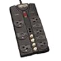 Tripp Lite TLP810SAT 8-Outlet Surge Protector (3240 Joules, Tel/DSL/Coax)