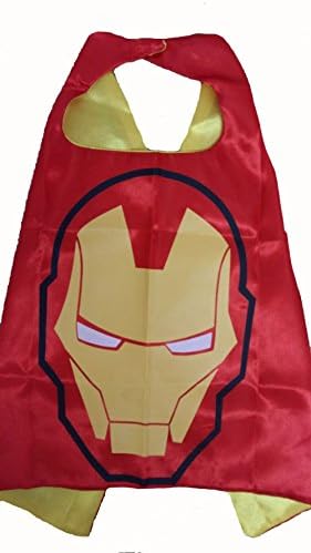 KeepworthSourcing Double Side 55*70CM Superhero capes for Kids Party Children Gifts Iron Man