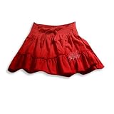 Wild Mango - Girls Dip Dyed Knit Skirt, Red