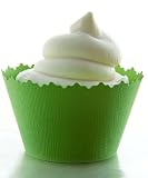 Kiwi Green Cupcake Wrappers - Set of 12 - Use Liners with Toppers, Picks, Sprinkles & Frosting on Cupcakes