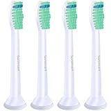 Sonimart Standard Replacement Toothbrush Heads 4-pack, replaces Philips Sonicare HX6014 ProResults, fits DiamondClean, EasyClean, FlexCare series, HealthyWhite, Plaque Control and Gum Health Handles
