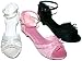 Girls Eyelet Lace Ankle Strap Dress Party Shoes