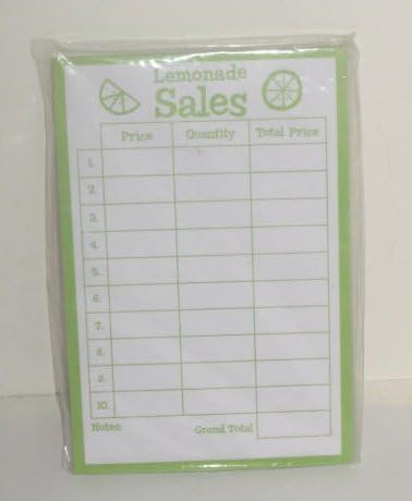 Lemonade Sales Note Pad