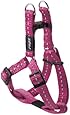 Rogz Utility Small 3/8-Inch Reflective Nitelife Adjustable Dog Step-in-Harness, Pink