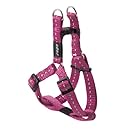 Rogz Utility Small 3/8-Inch Reflective Nitelife Adjustable Dog Step-in-Harness, Pink