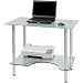 Jual Lapf Frosted glass Laptop Computer Desk From Stand Deliver