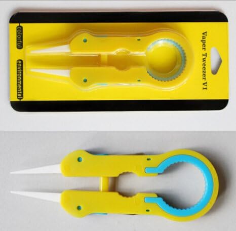 ARIDETECH Removable Vape Tweezer Vape DIY RDA Tool Vaper Twizer V6/VI (yellow)