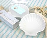 A Jewel From the Sea Porcelain Shell Dish (Set of 24) - Baby Shower Gifts & Wedding Favors