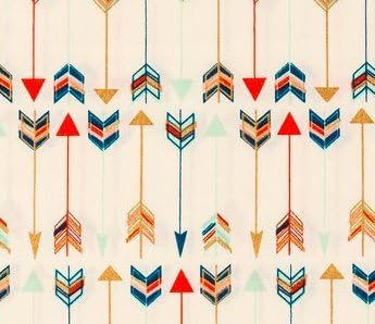 Fitted Crib Sheet in Multi-Color Arrows
