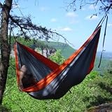 ENO - Single Hammock - Red and Charcoal