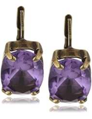 Sorrelli "Harmony" Oval Drop Antique Gold-Tone Earrings