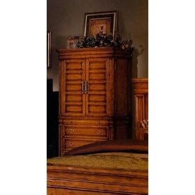 TV Armoire In Tobacco Oak