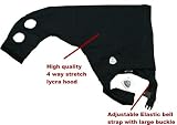 TOMARA equestrian Premium Lycra hood -Black -X-Large